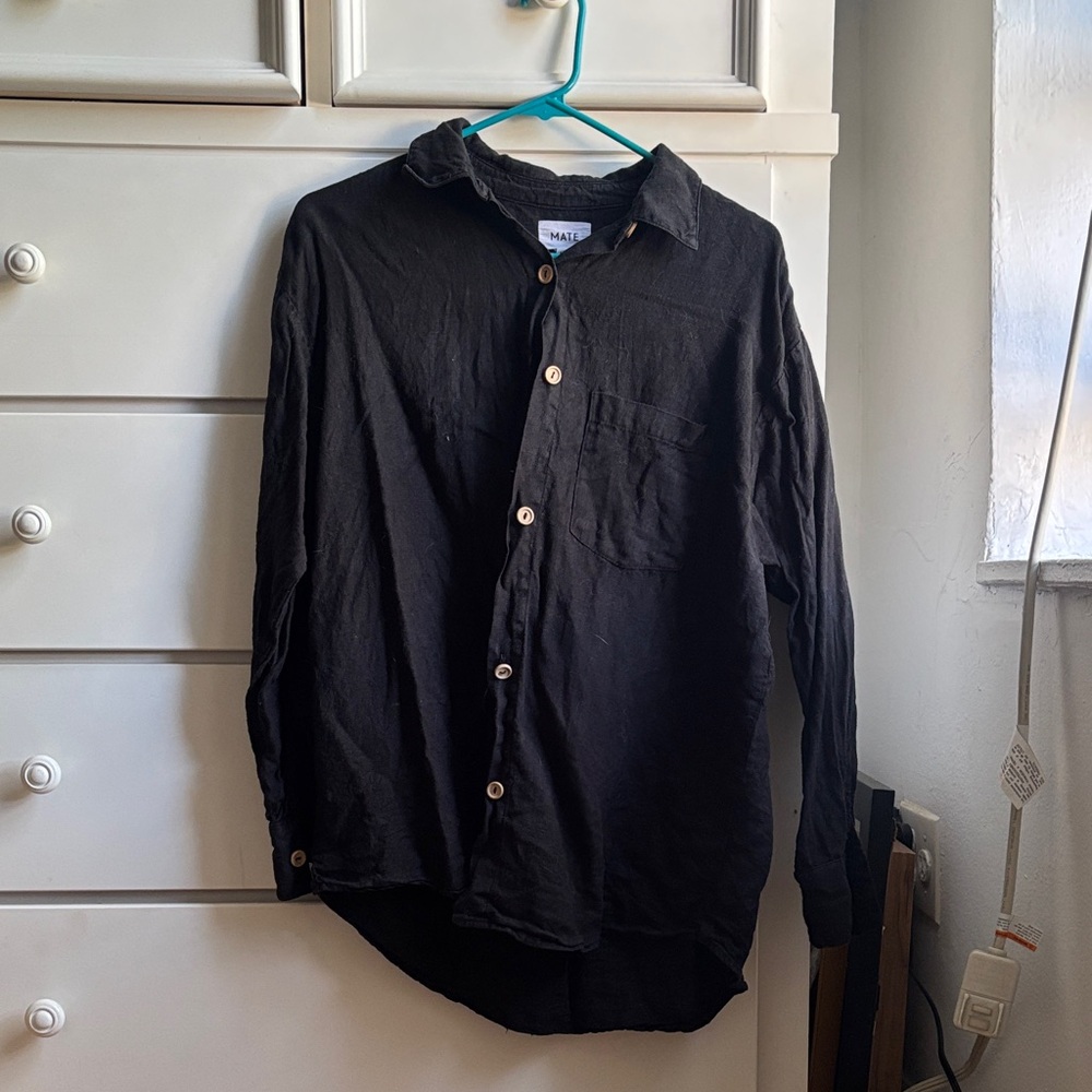 MATE the label oversized linen button down